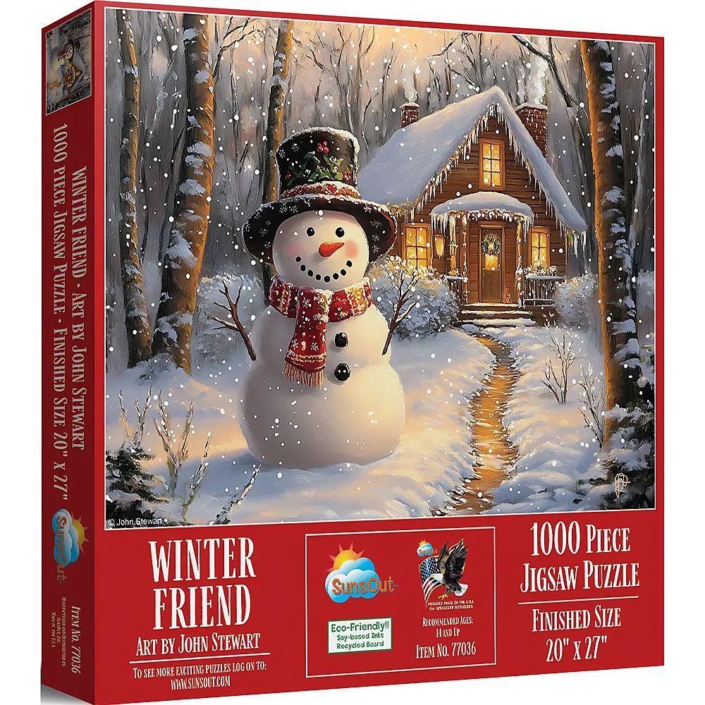 SunsOut Puzzle John Stewart Winterfreund - 1000 Teile