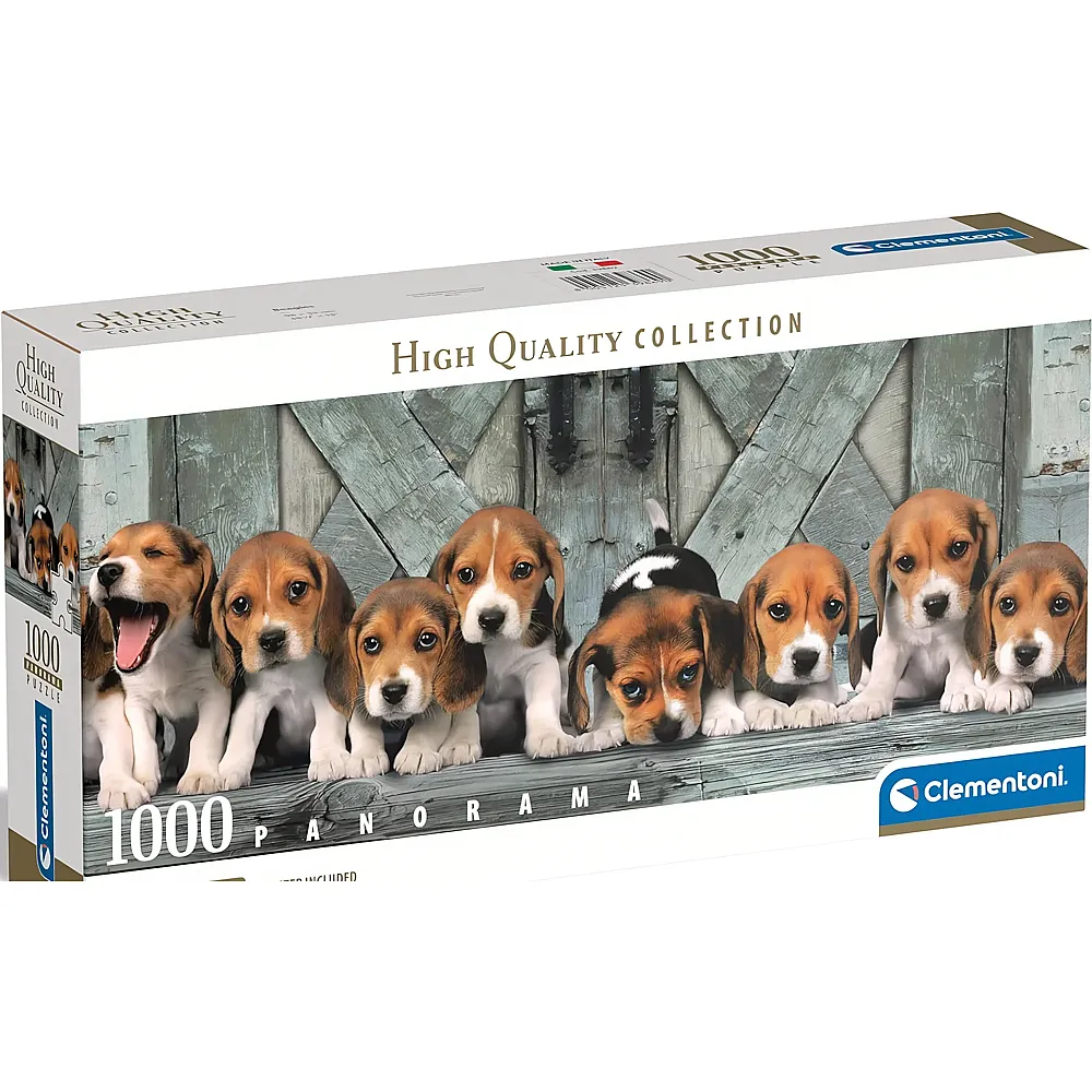 Clementoni Puzzle High Quality Collection Panorama Beagles 1000Teile