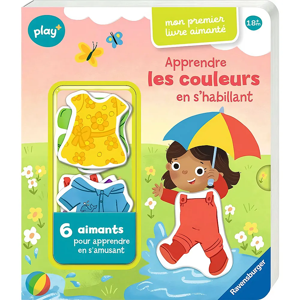 meinspielzeug - Ravensburger play+ Mon premier livre aimant�: Apprendre les couleurs en s'habillant | Papp-Bilderb�cher