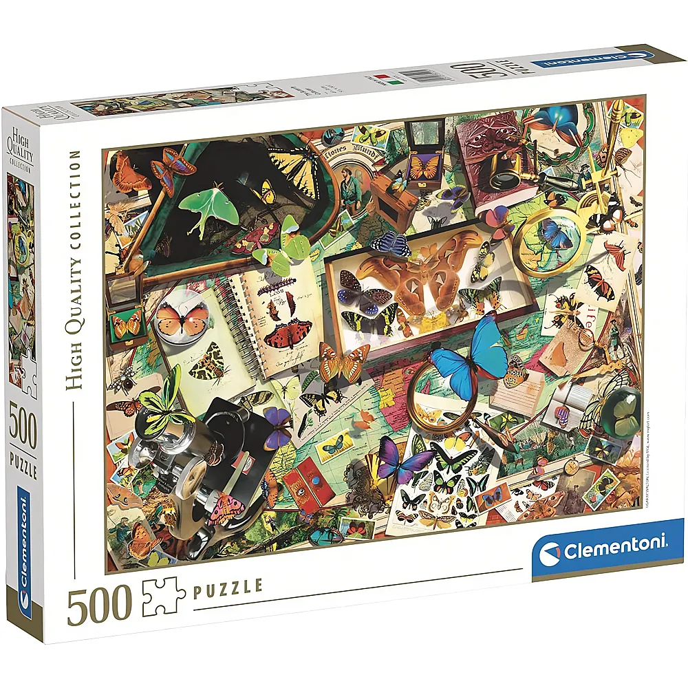 Clementoni Puzzle High Quality Collection Der Schmetterlings-Sammler - 500 Teile