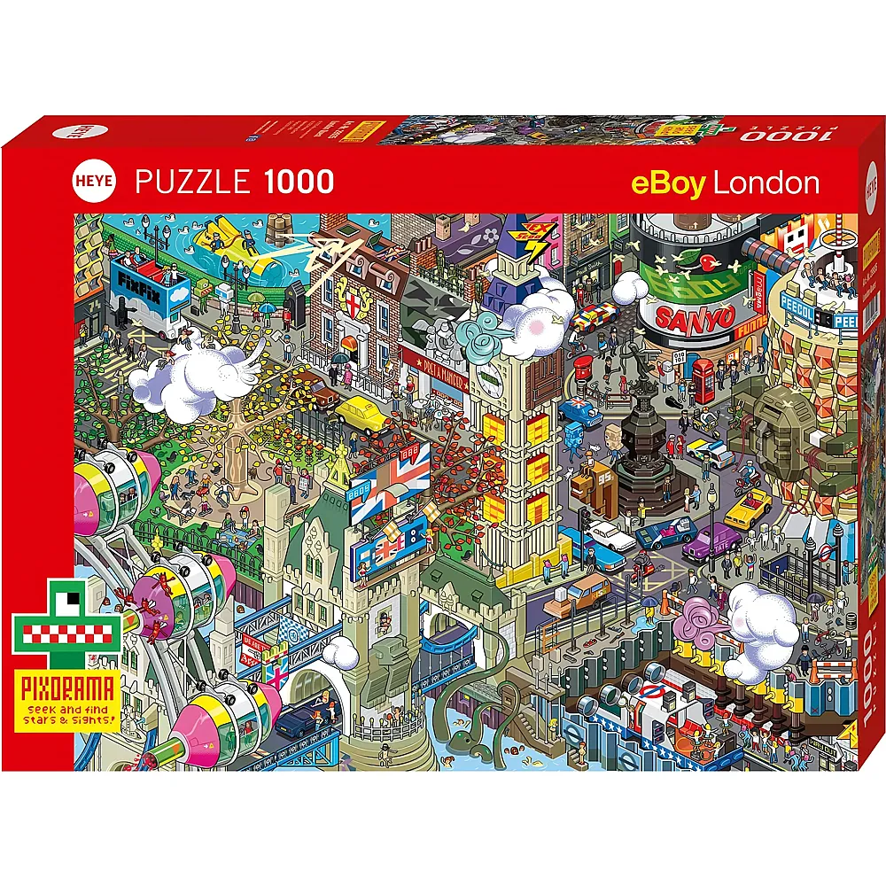 Heye Puzzle Pixorama London Quest 1000Teile