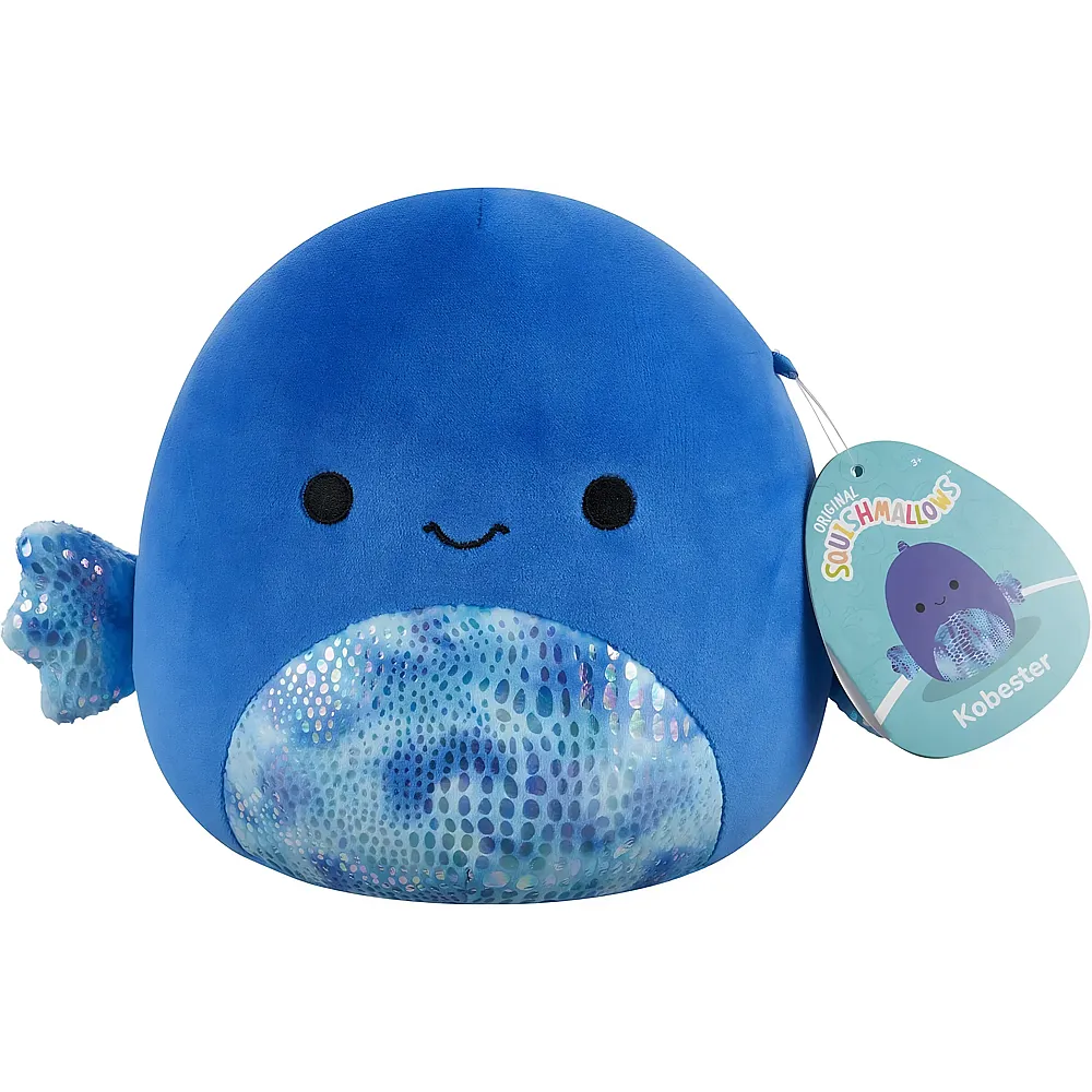 Squishmallows Pl�sch Kobester der blaue Betta-Fisch - 19 cm