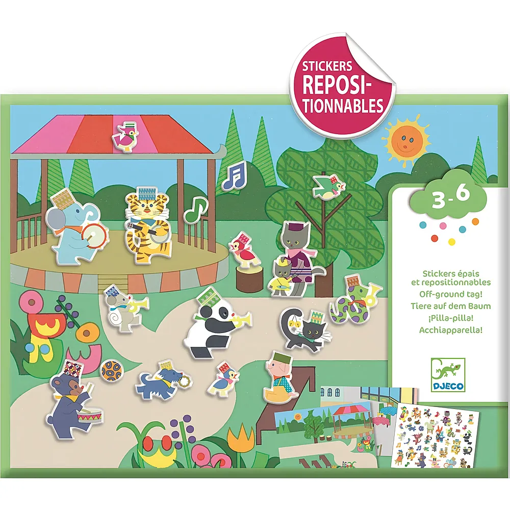 Djeco Sticker und Basteln Blaskapelle