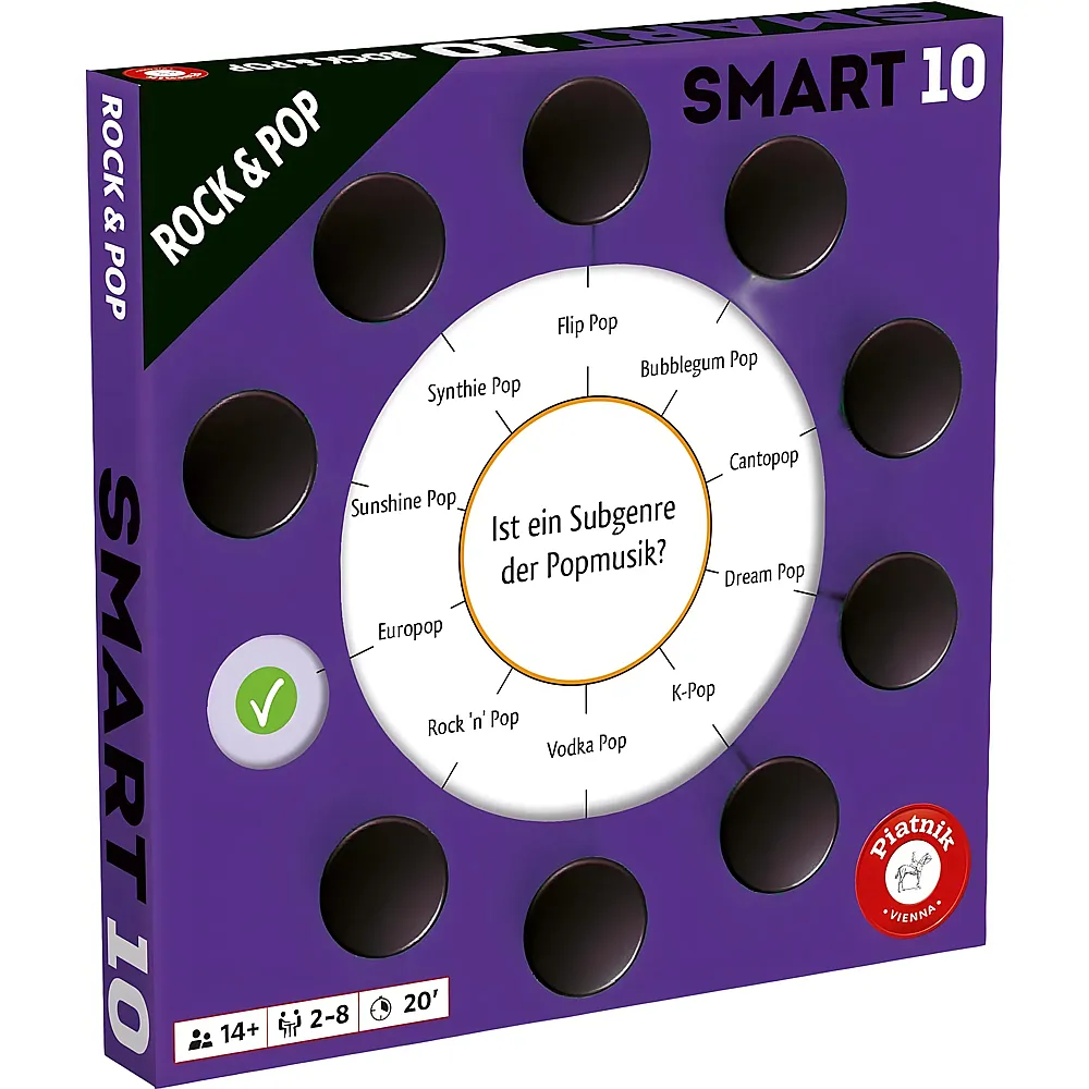 Piatnik Spiele Smart 10 Rock & Pop - Zusatzfragen