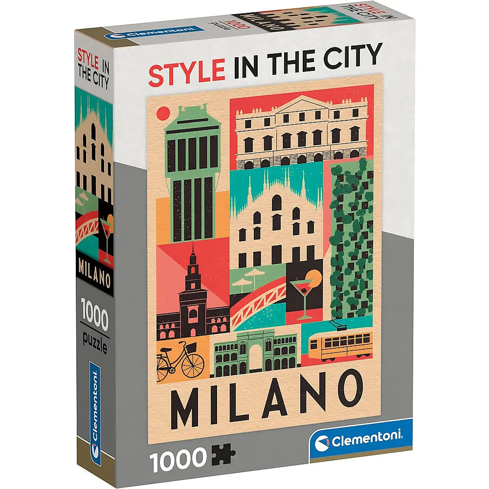 Clementoni Puzzle Milano Style in the City 1000Teile
