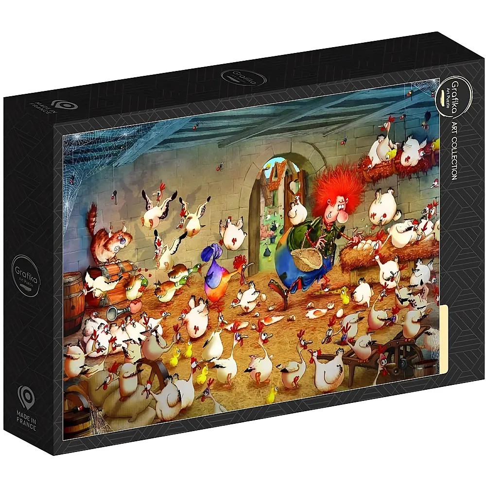 Grafika Puzzle Art Collection Crazy Chicken Coop - 1000 Teile