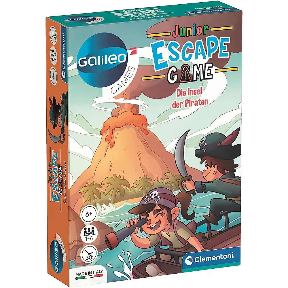 Clementoni Galileo Escape Game Junior - Die Insel der Piraten