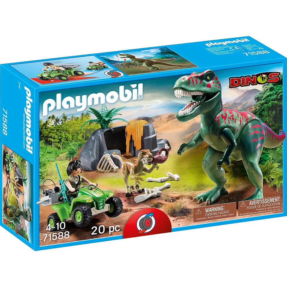 PLAYMOBIL Dinos, Tyrannosaurus Rex mit Explorer 71588