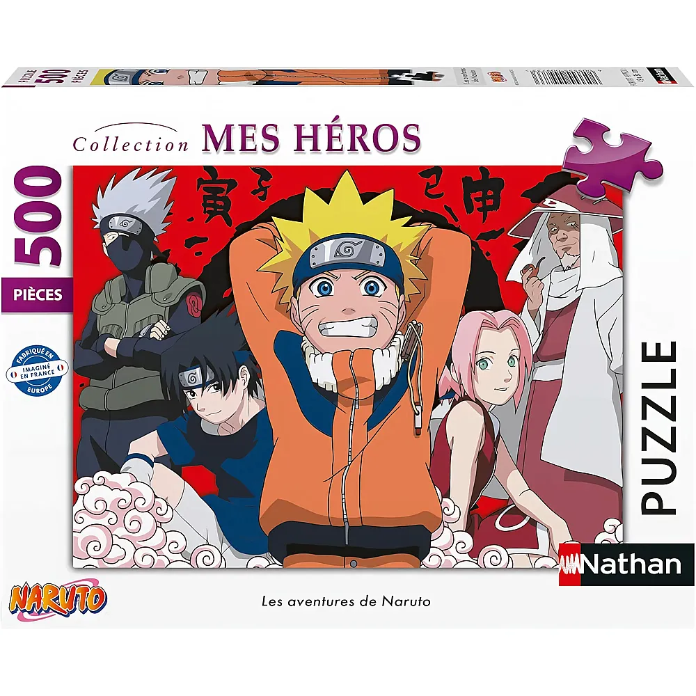 Nathan Puzzle Collection Mes H�ros Naruto Shippuden Naruto's Adventures 500Teile