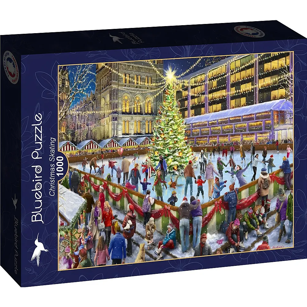 Bluebird Puzzle Weihnachtseislaufen 1000Teile