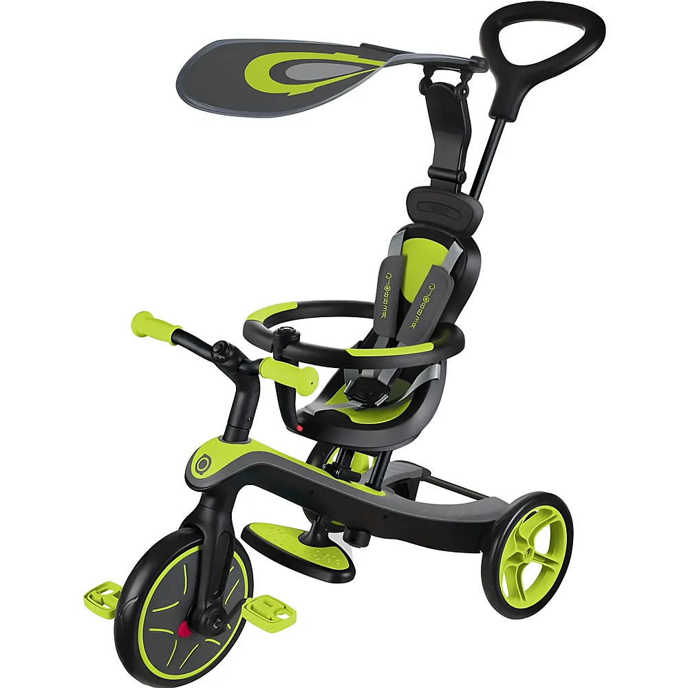 Globber 4in1 Laufrad & Dreirad Trike Explorer Limegr�n