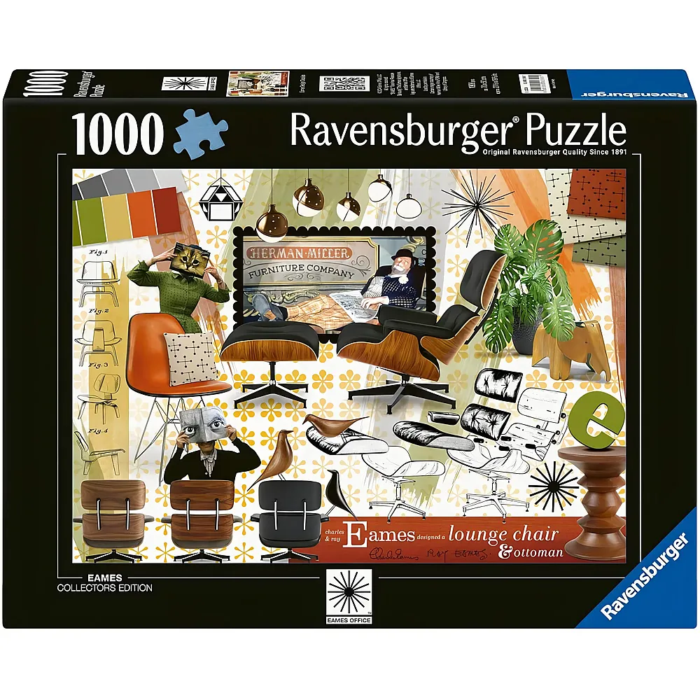 Ravensburger Puzzle Eames Design Klassiker - 1000 Teile