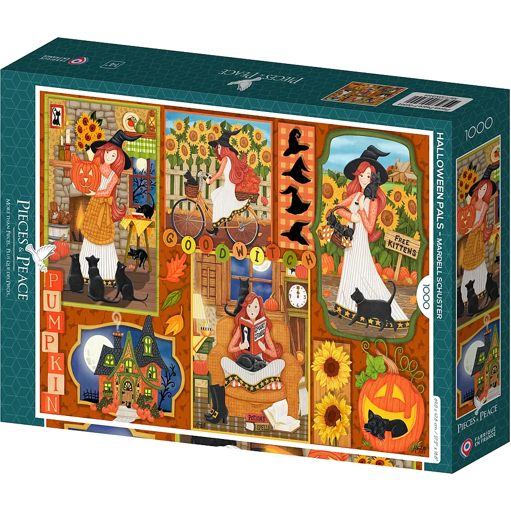 Pieces & Peace Puzzle Mardell Schuster Halloween-Freunde - 1000 Teile