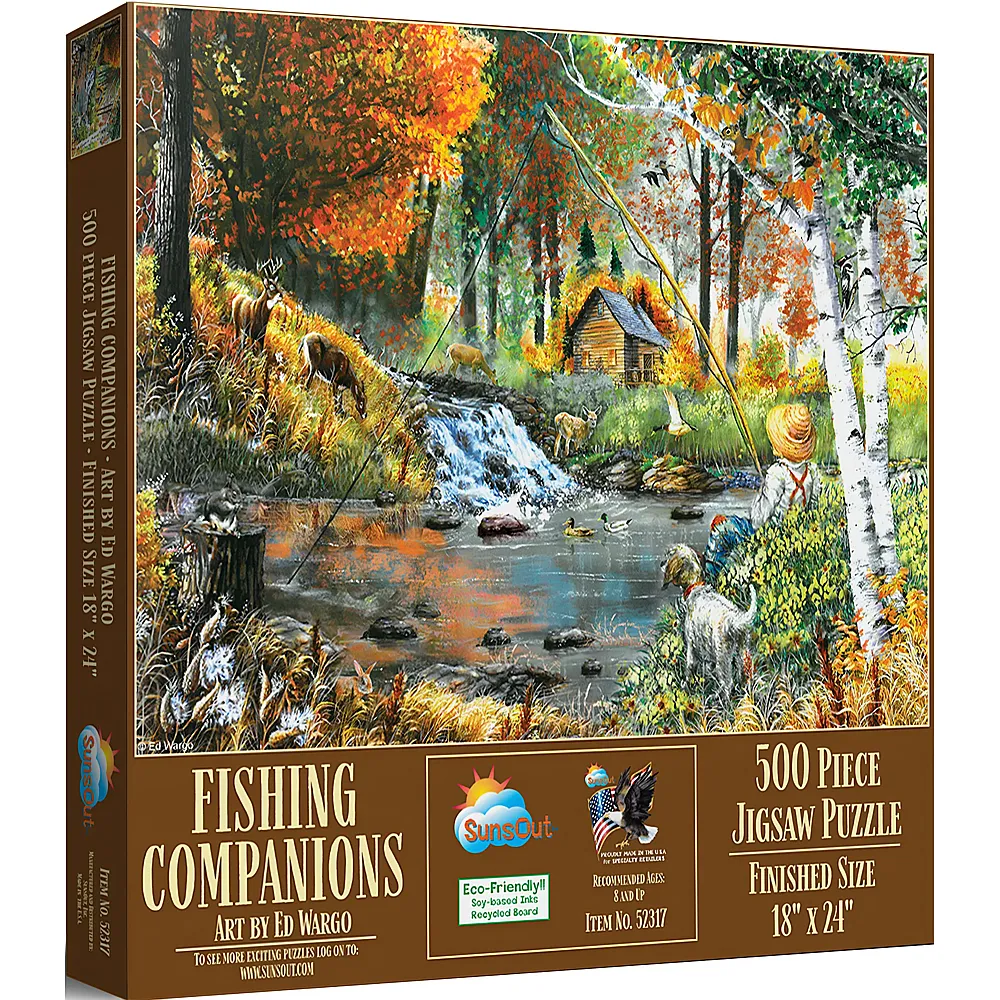 SunsOut Puzzle Ed Wargo Fishing Companions 500Teile