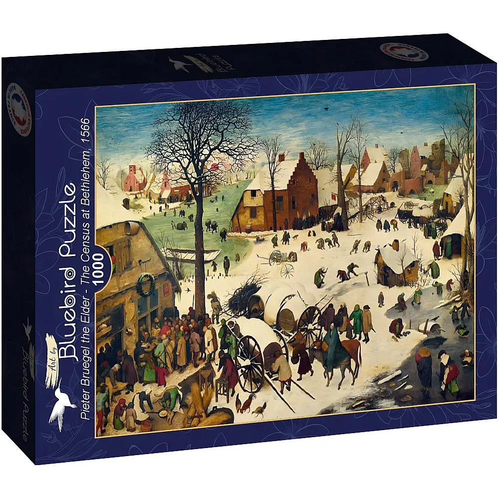 Bluebird Puzzle Pieter Bruegel The Census at Bethlehem, 1566 1000Teile