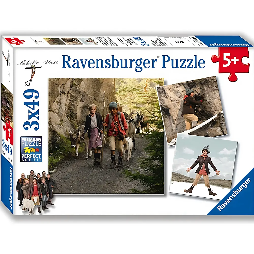 Ravensburger Puzzle Schellen Ursli 3x49