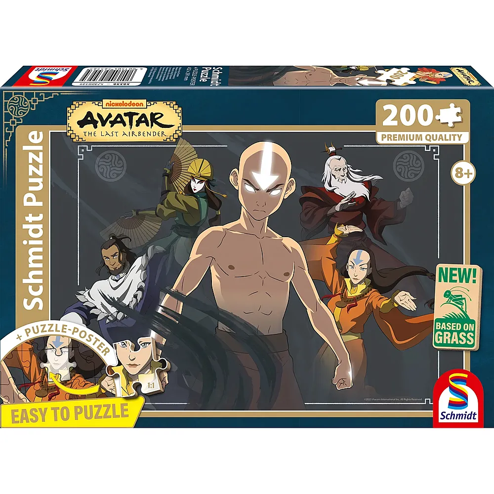 Schmidt Puzzle Avatar, Meister der Elemente - 200 Teile