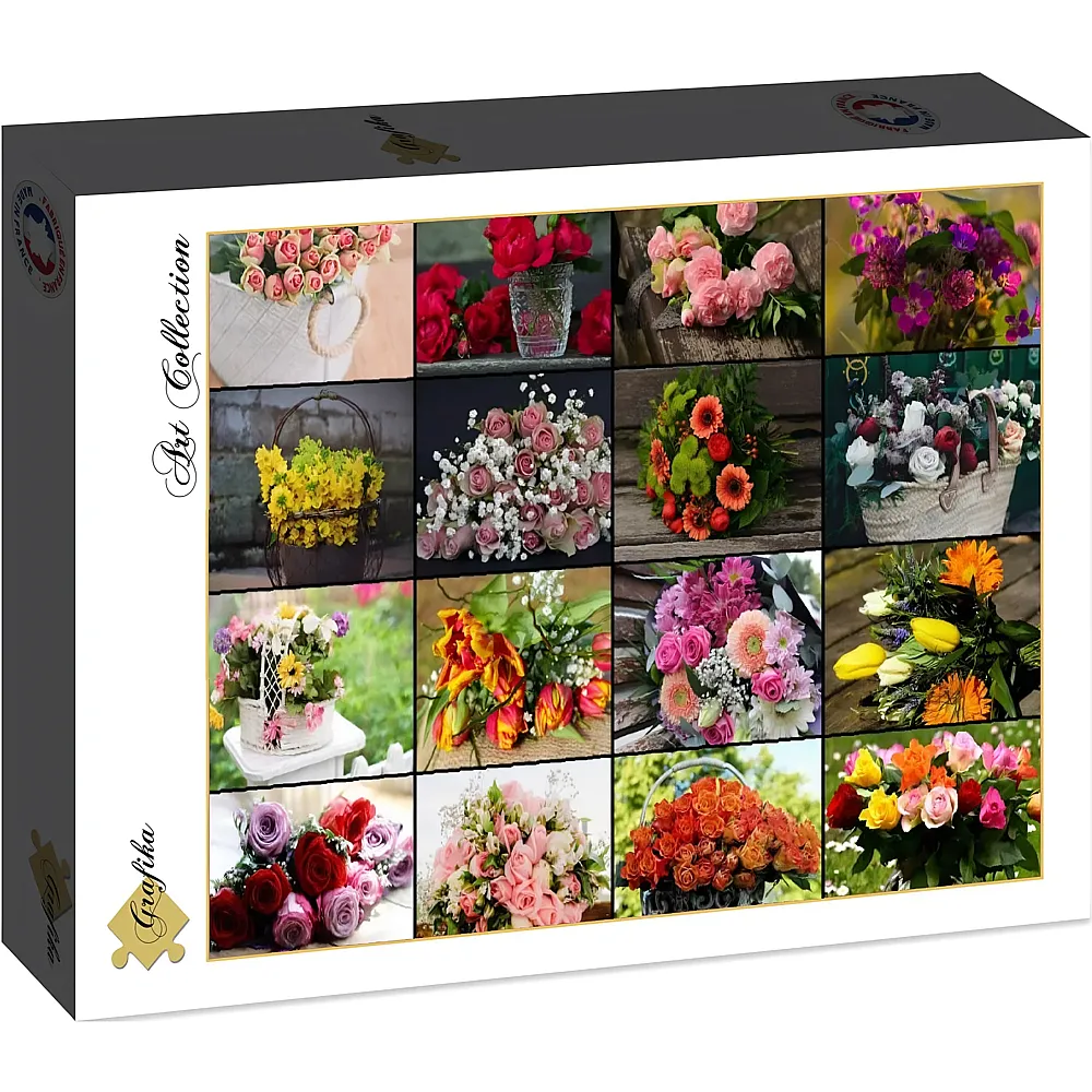 Grafika Puzzle Art Collection Collage - Flowers - 1500 Teile