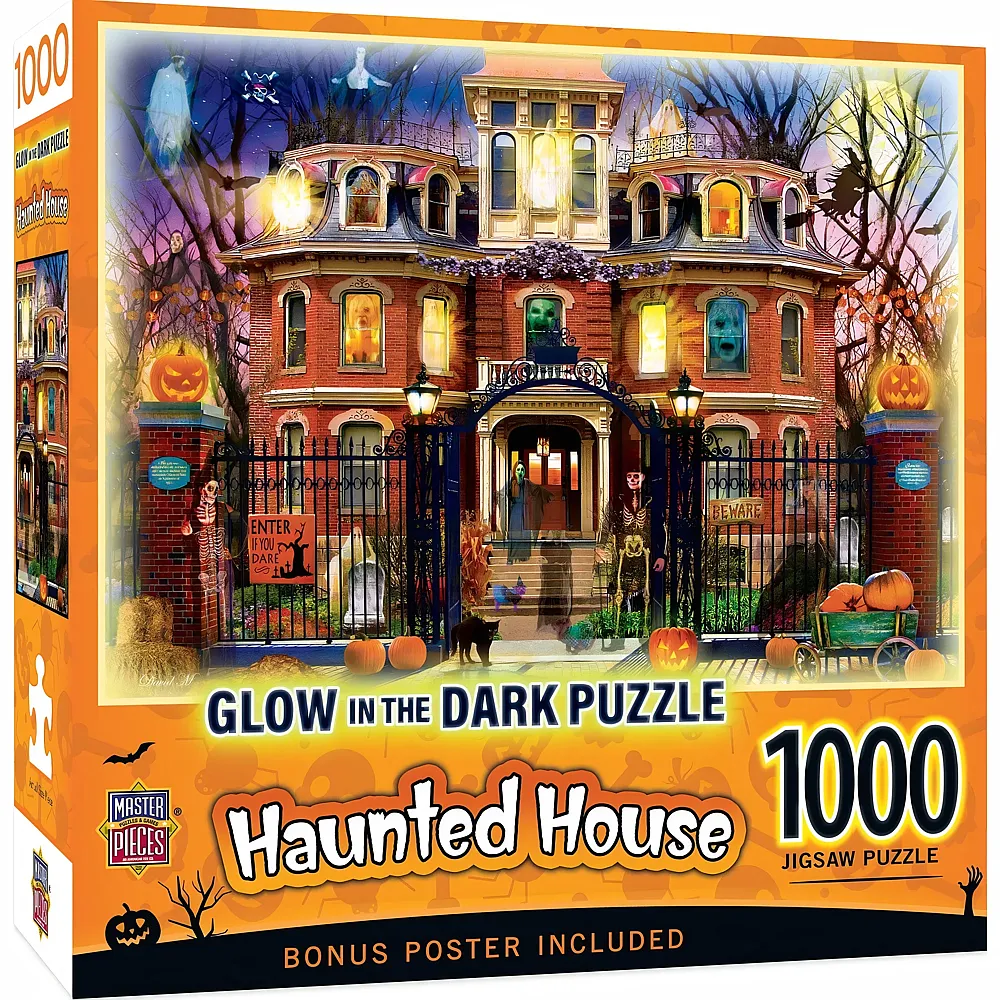 Master Pieces Puzzle Glow in the Dark Spukhaus auf dem H�gel 1000Teile