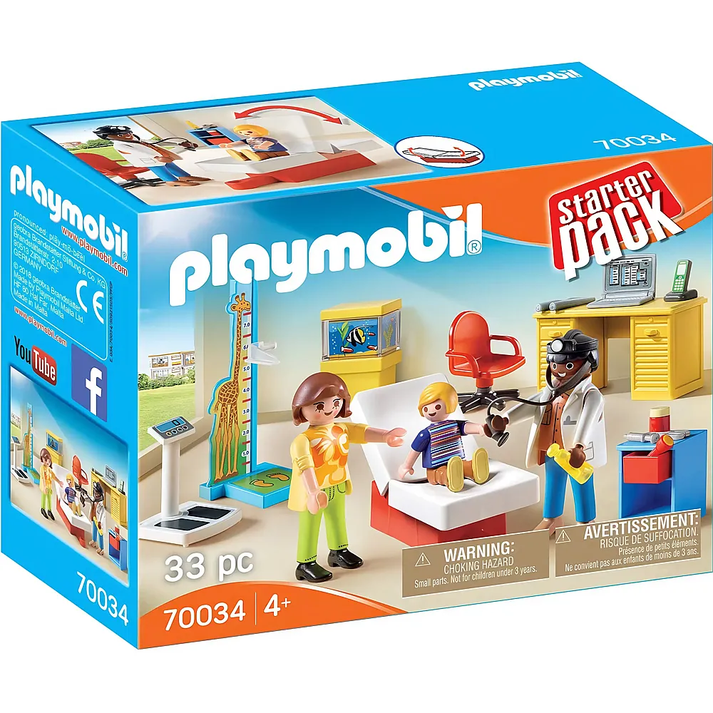 PLAYMOBIL City Life StarterPack Beim Kinderarzt 70034
