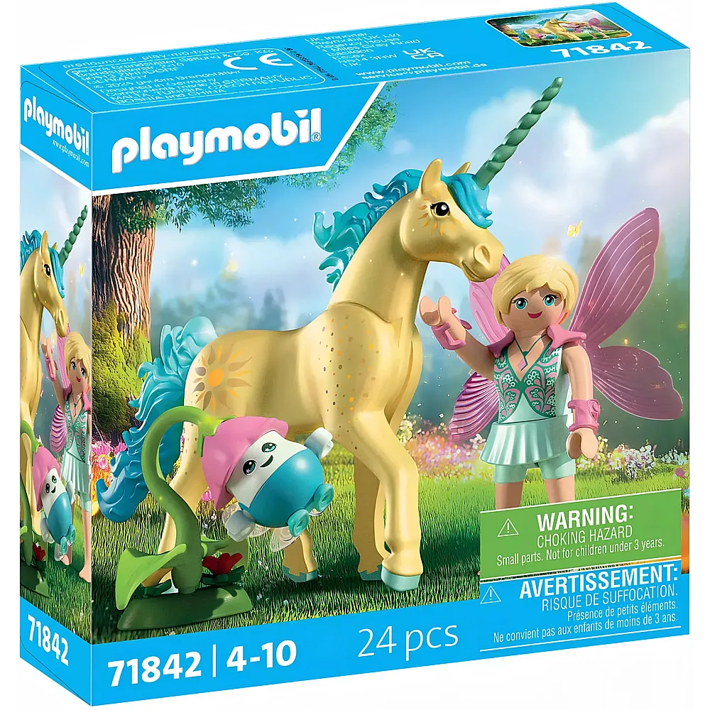PLAYMOBIL Sammeleinhorn Sonnenscheinbl�te mit Fee 71842