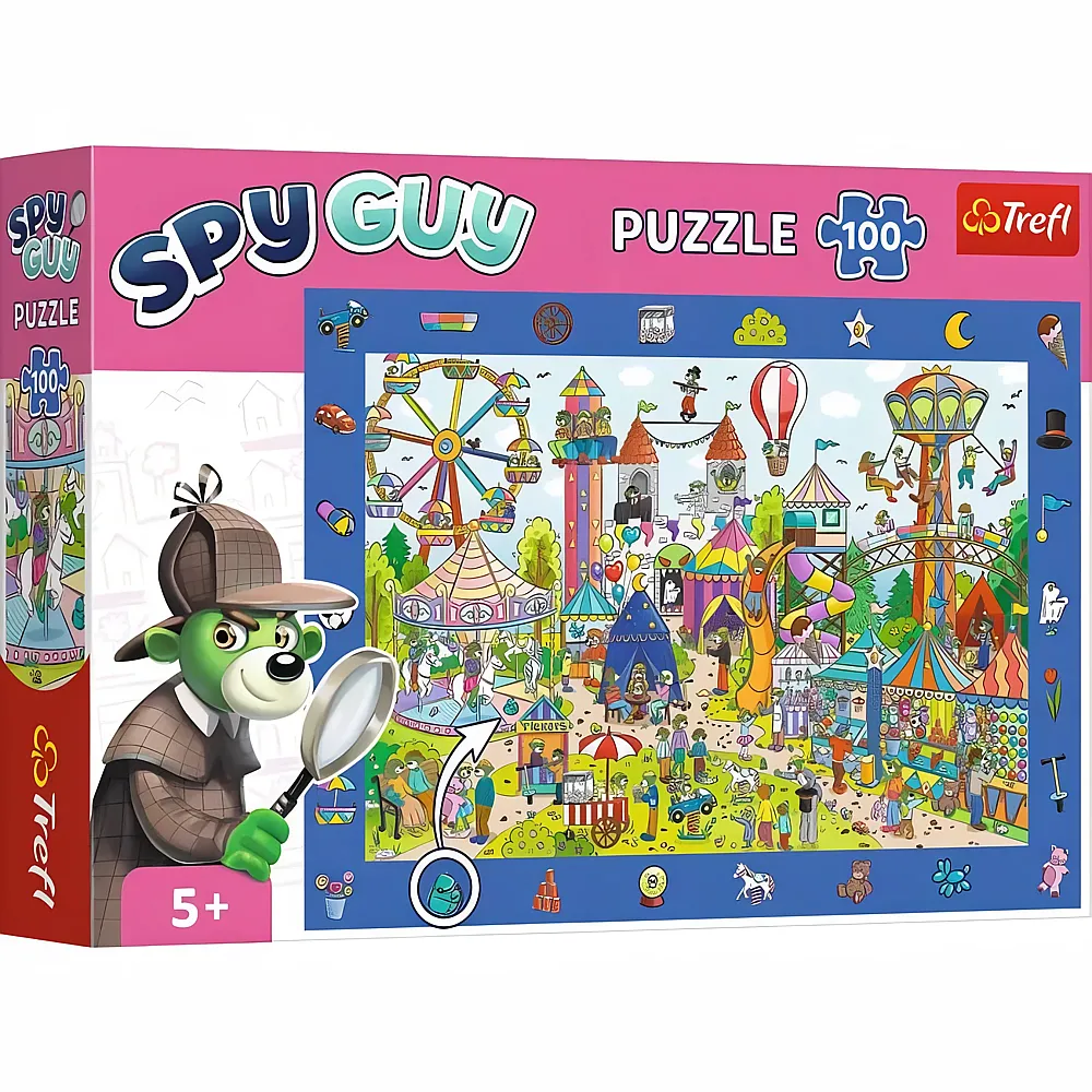 Trefl Puzzle Spy Guy - Freizeitpark - 100 Teile