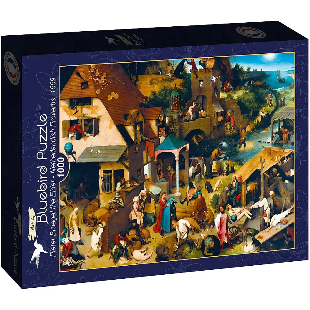 Bluebird Puzzle Pieter Bruegel Netherlandish Proverbs, 1559 1000Teile