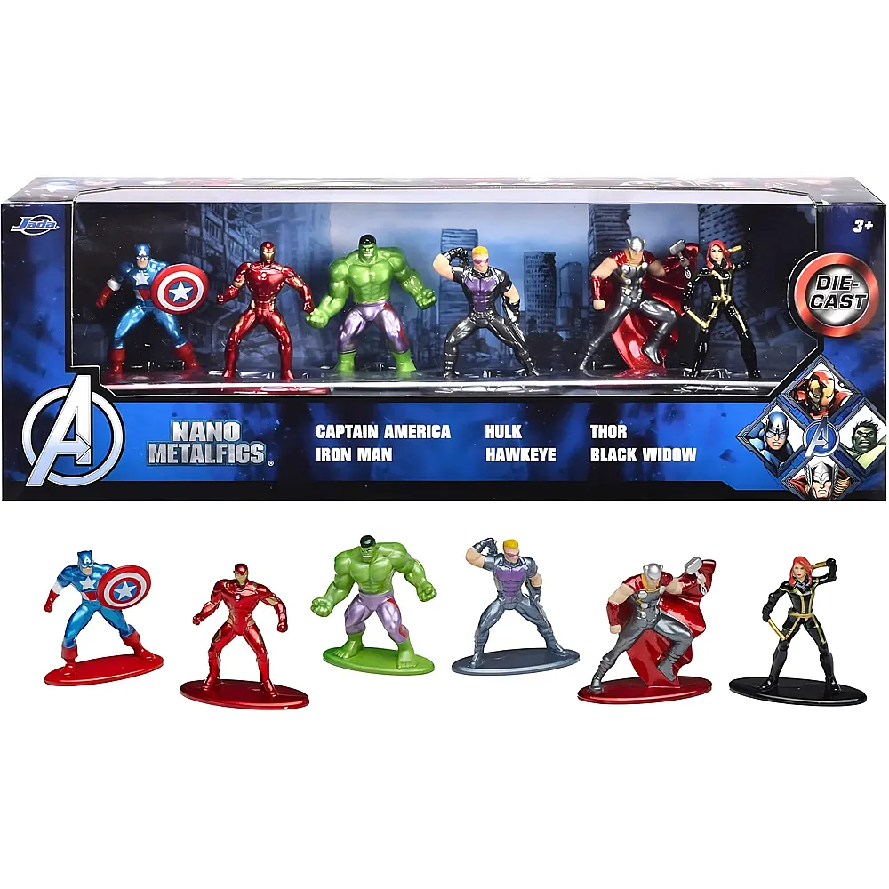 Jada 6er Pack Marvel Avengers Diorama
