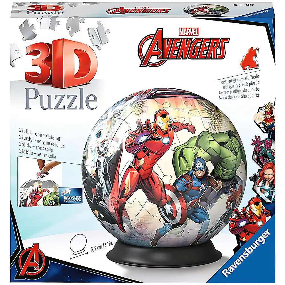 Ravensburger Puzzleball Marvel Avengers 72Teile