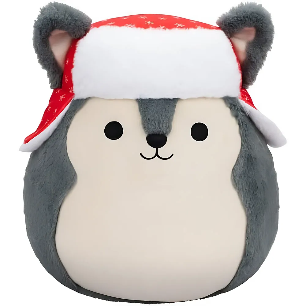 Squishmallows FuzzAMallows Ryan der Weihnachts-Husky 30cm