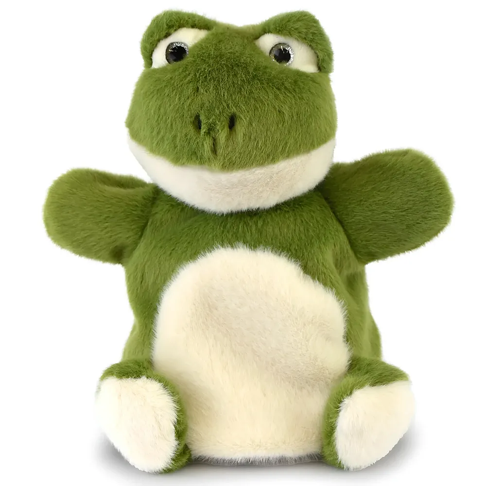 Doudou et Compagnie Handpuppe Frosch - 24 cm | Handpuppen