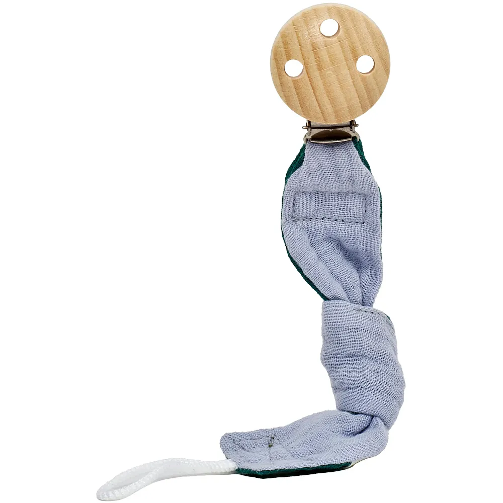 K�the Kruse Baby Calm Schnullerkette Hellblau/Emerald - 17 cm | Nuggiketten