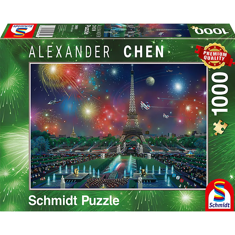 Schmidt Puzzle Feuerwerk am Eiffelturm 1000Teile