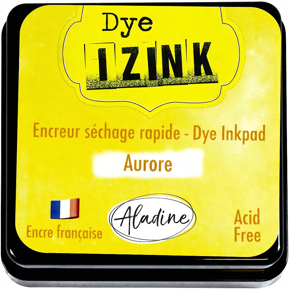 Aladine Izink Grosses Stempelkissen Dye Gelb - Stempelsets