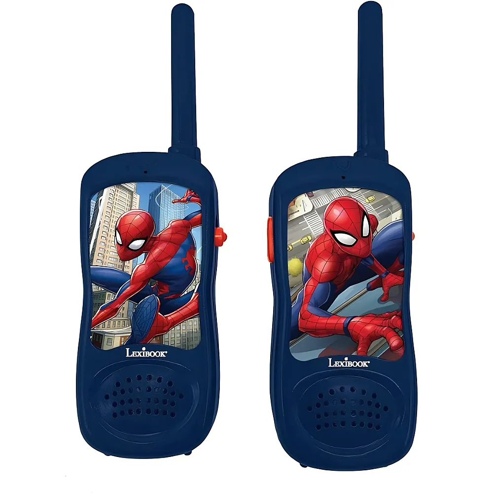 Lexibook Spiderman Walkie-Talkies bis zu 120 Meter Reichweite mit G�rtelclip