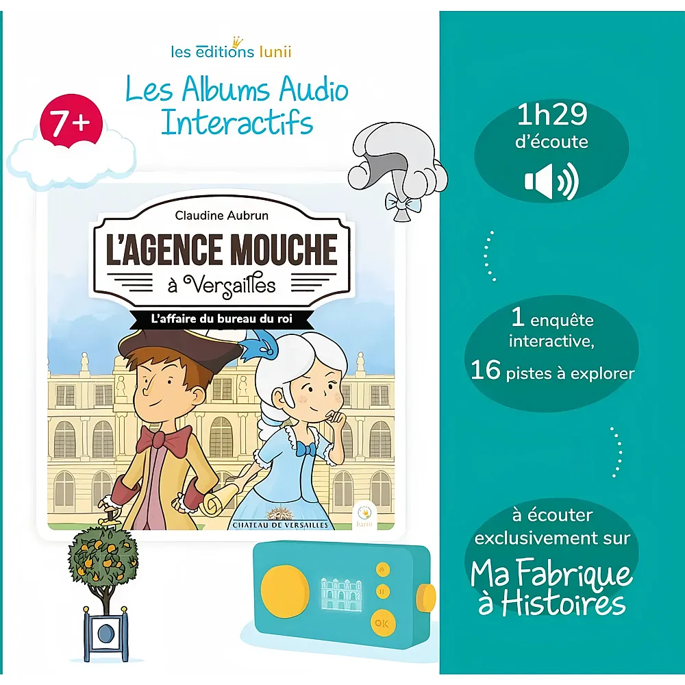 Lunii Album Audio Interactif L'agence Mouche A Versailles 7+