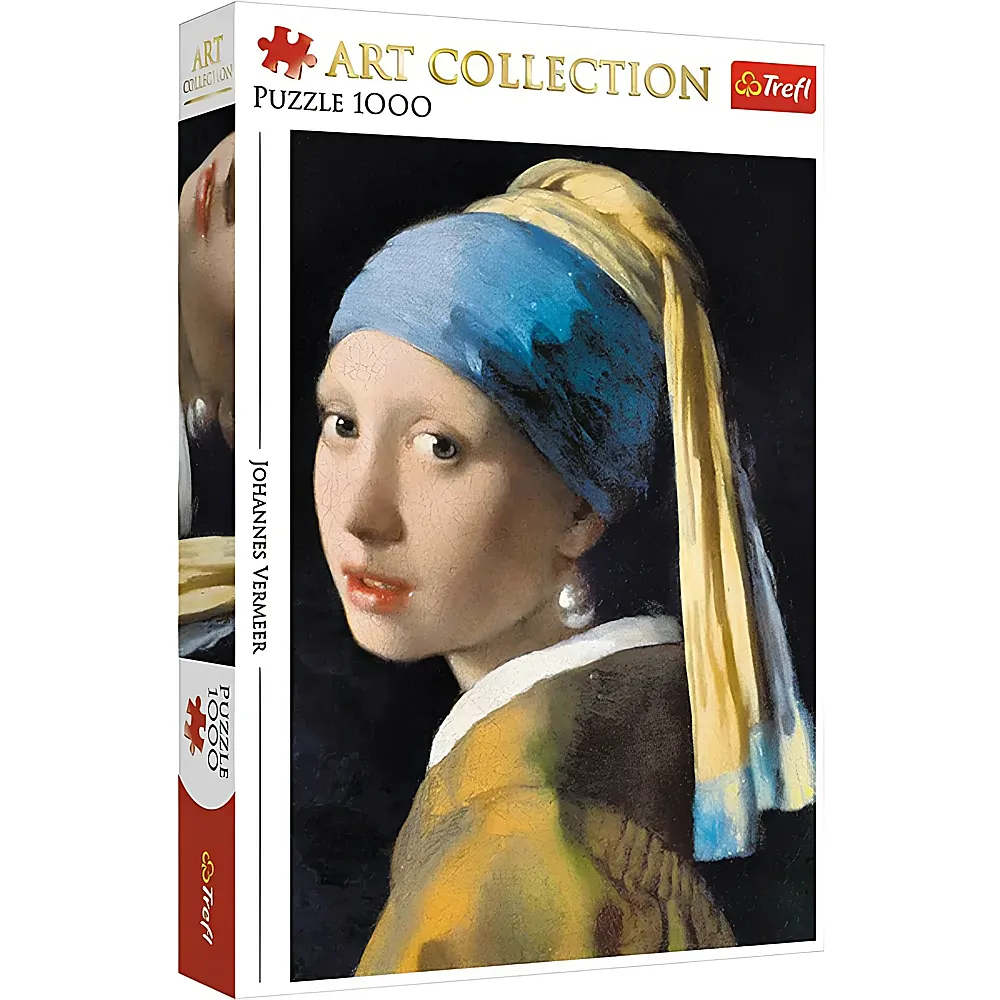 Trefl Puzzle Art Collection Ein Mdchen mit Perle, Jan Vermeer 1000Teile