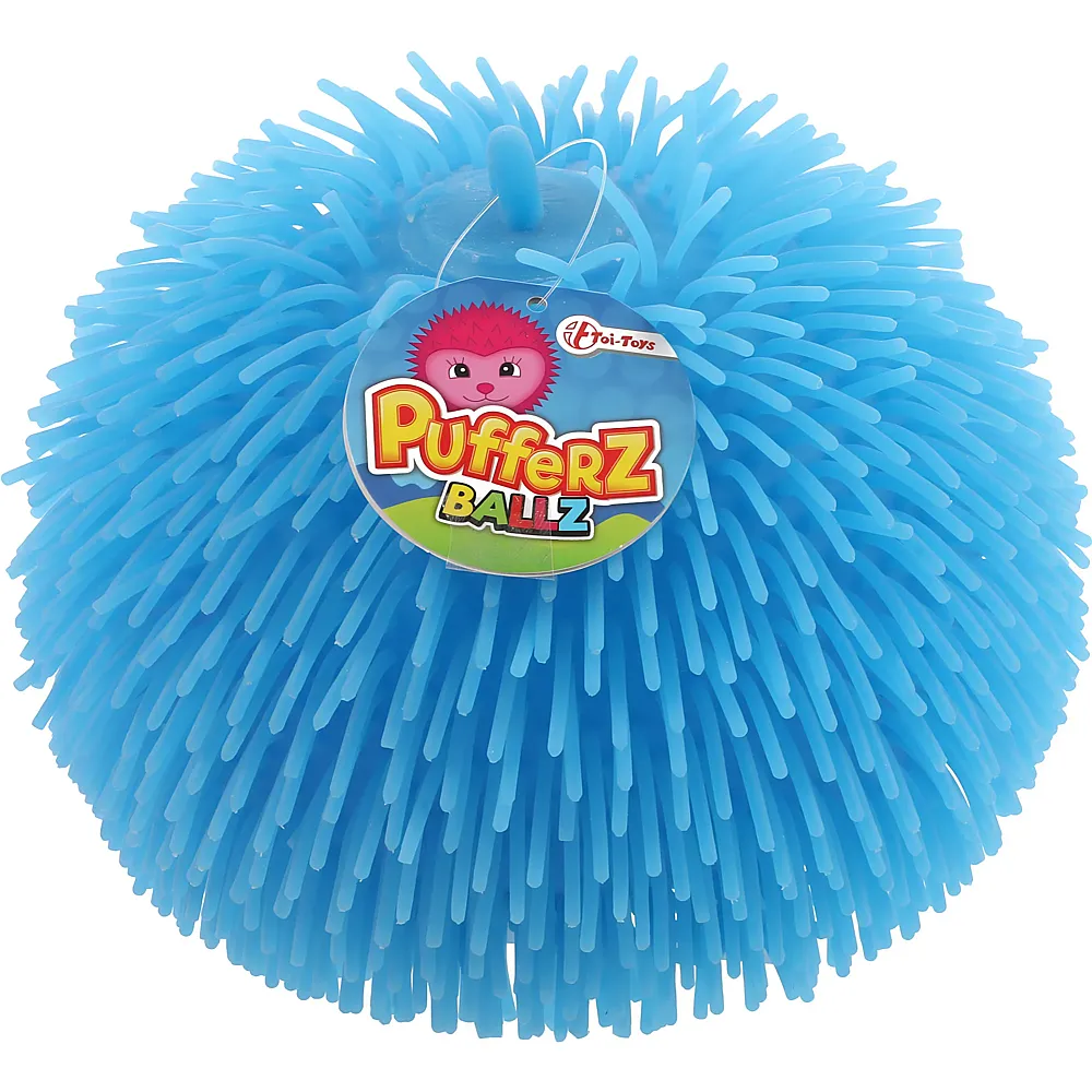 Toi-Toys Pufferz Pufferball Blau, 23cm