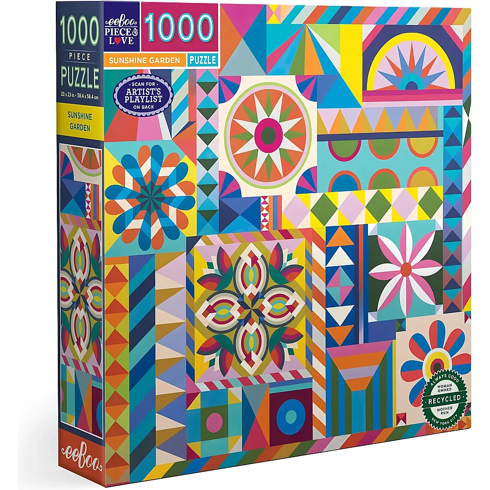 eeBoo Puzzle Sunshine Garden - 1000 Teile