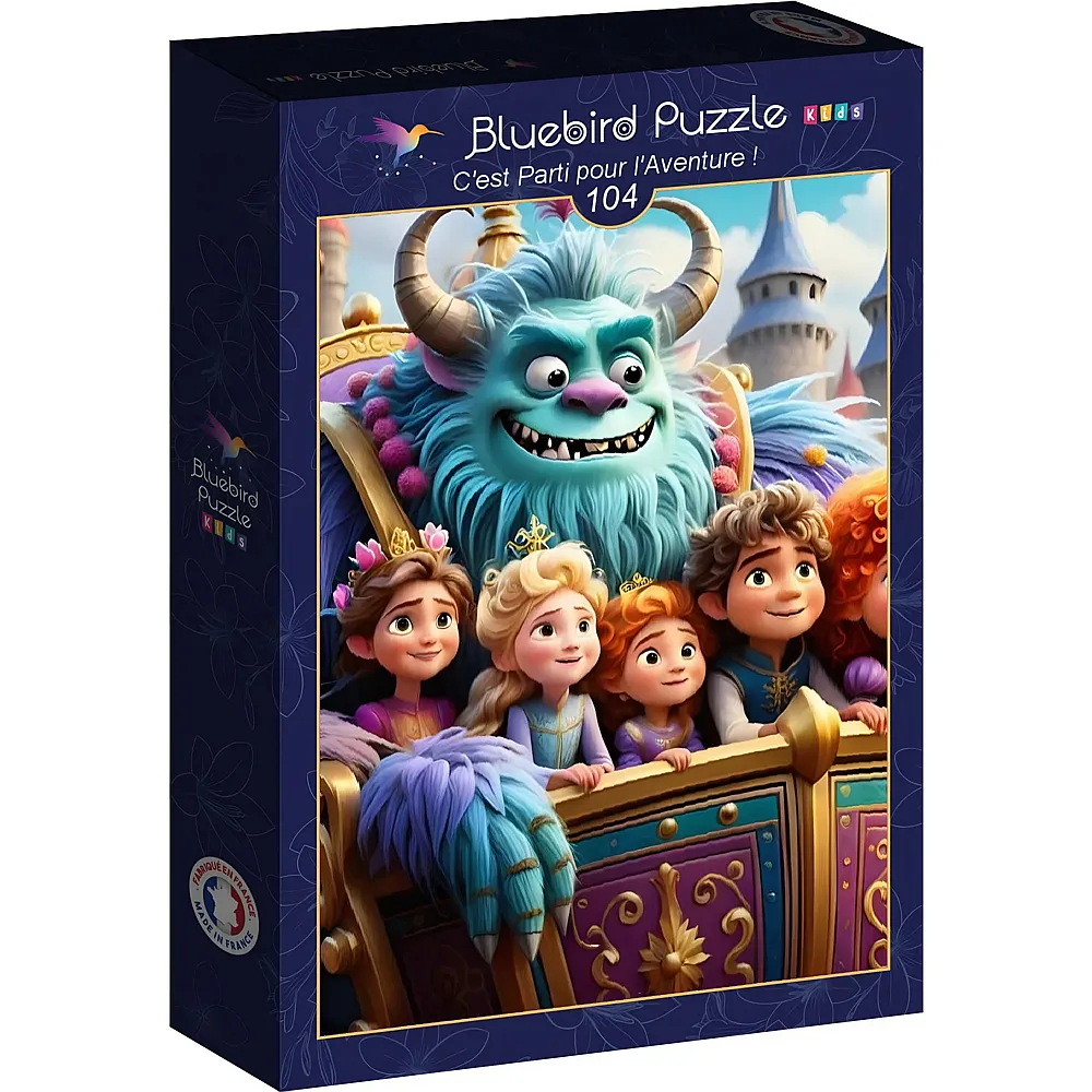 Bluebird Puzzle Lass uns auf ein Abenteuer gehen - 104 Teile
