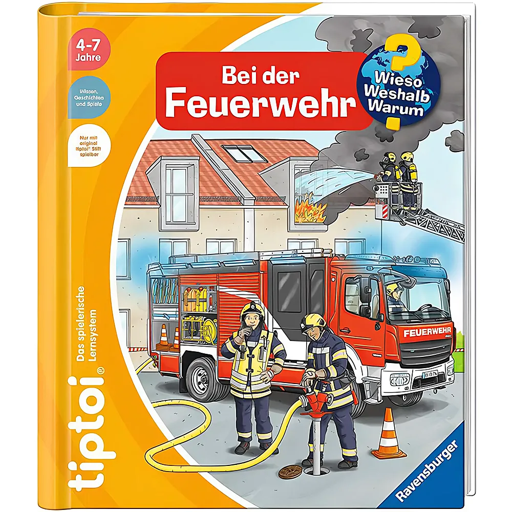 Ravensburger tiptoi Wieso Weshalb Warum Bei der Feuerwehr