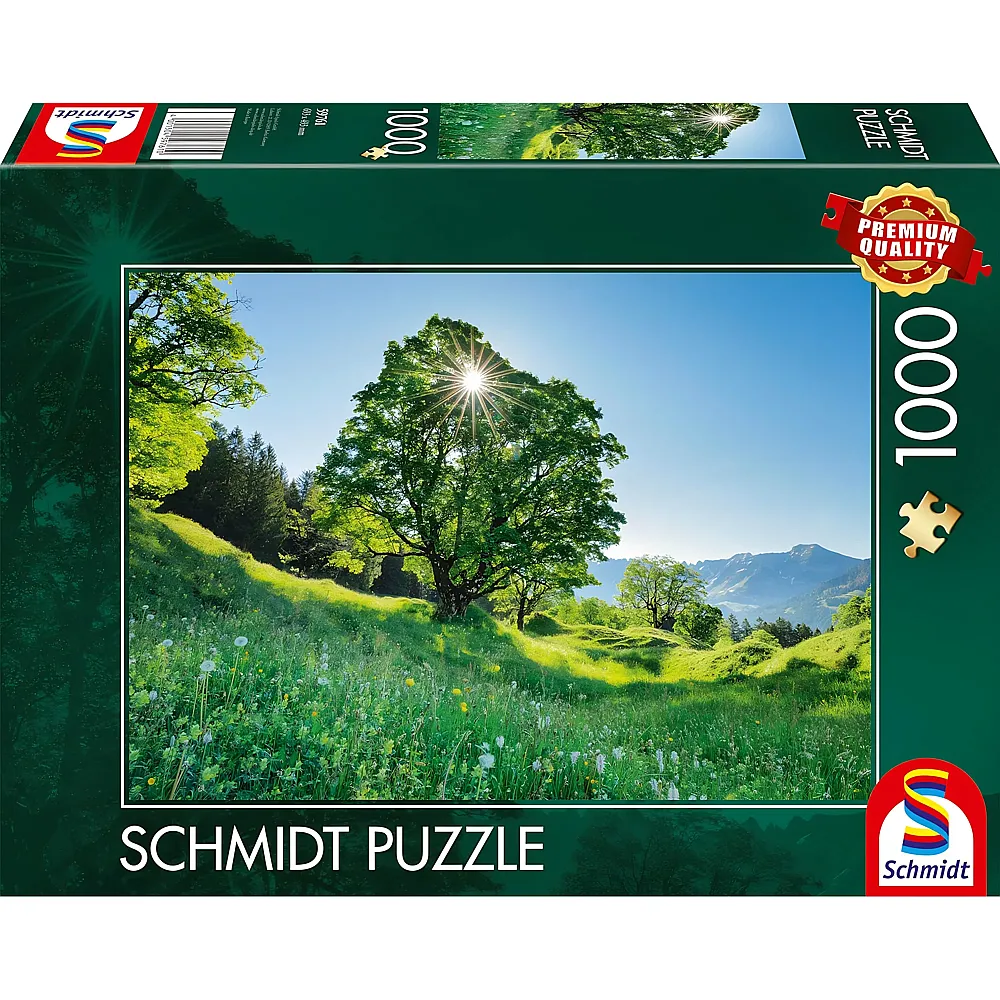 Schmidt Puzzle Berg-Ahorn im Sonnenlicht St. Gallen, Schweiz 1000Teile
