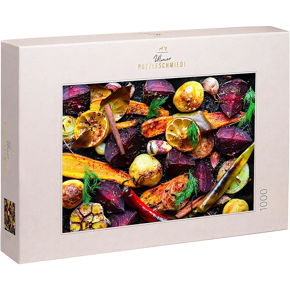 Ulmer Puzzleschmiede Veggie  Buntes Grill-Gem�se - 1000 Teile