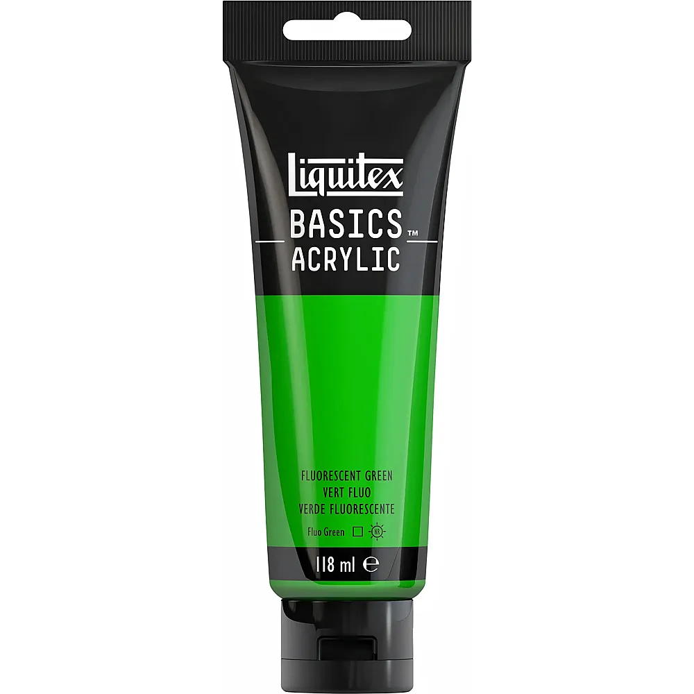 Liquitex Lqx Basics Acrylfarbe 118ml Tube Grn Fluo - Suche