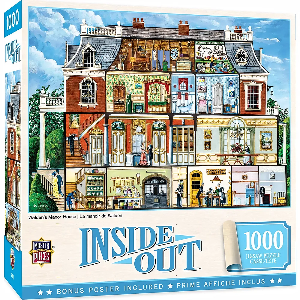 Master Pieces Puzzle Inside Out Waldens Herrenhaus - 1000 Teile