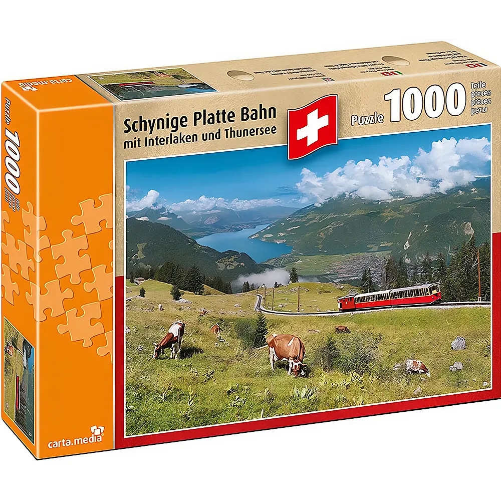 carta media Puzzle Schynige Platte Bahn | Puzzle 1000 Teile