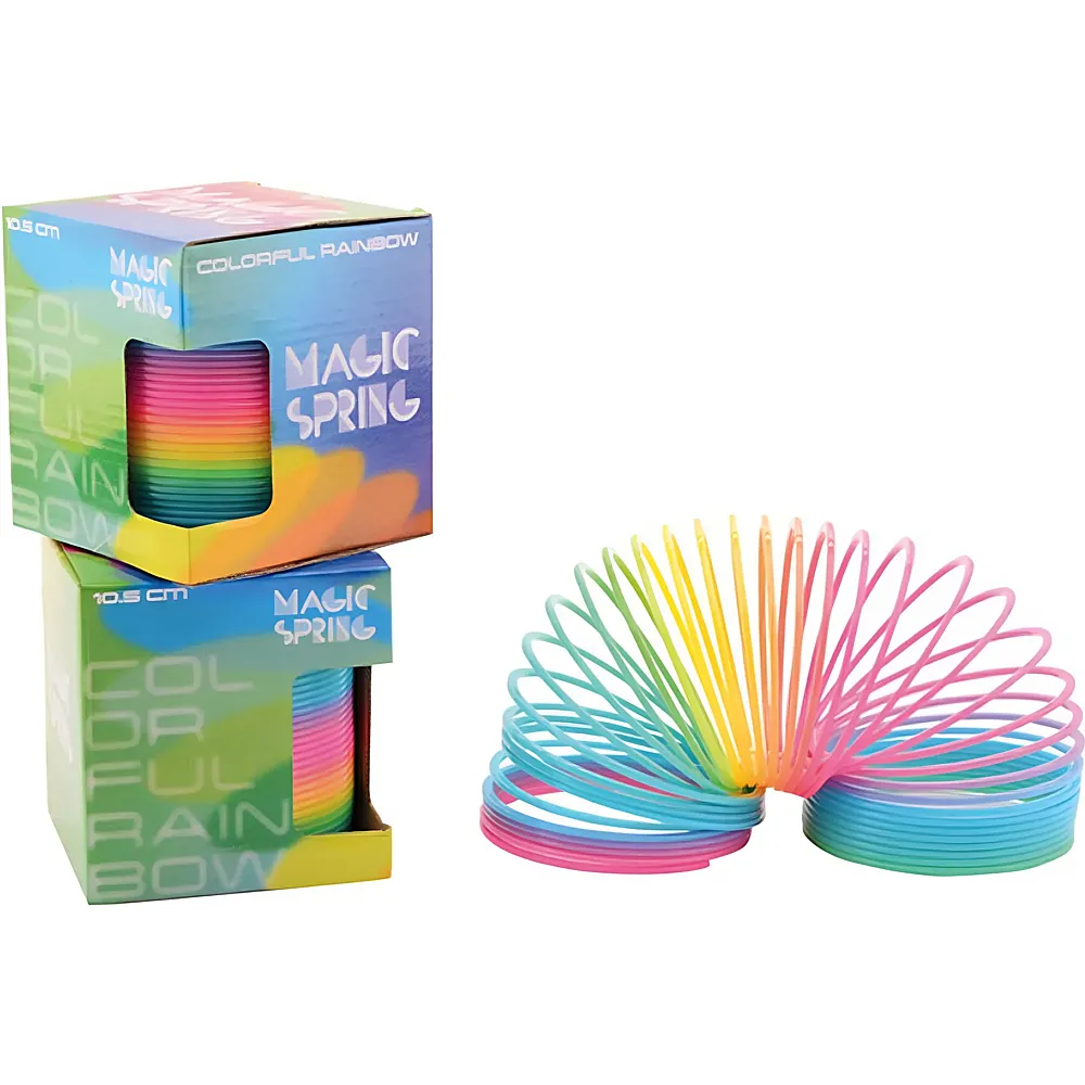 Johntoy Zauberspirale 10.5cm Regenbogenfarbig