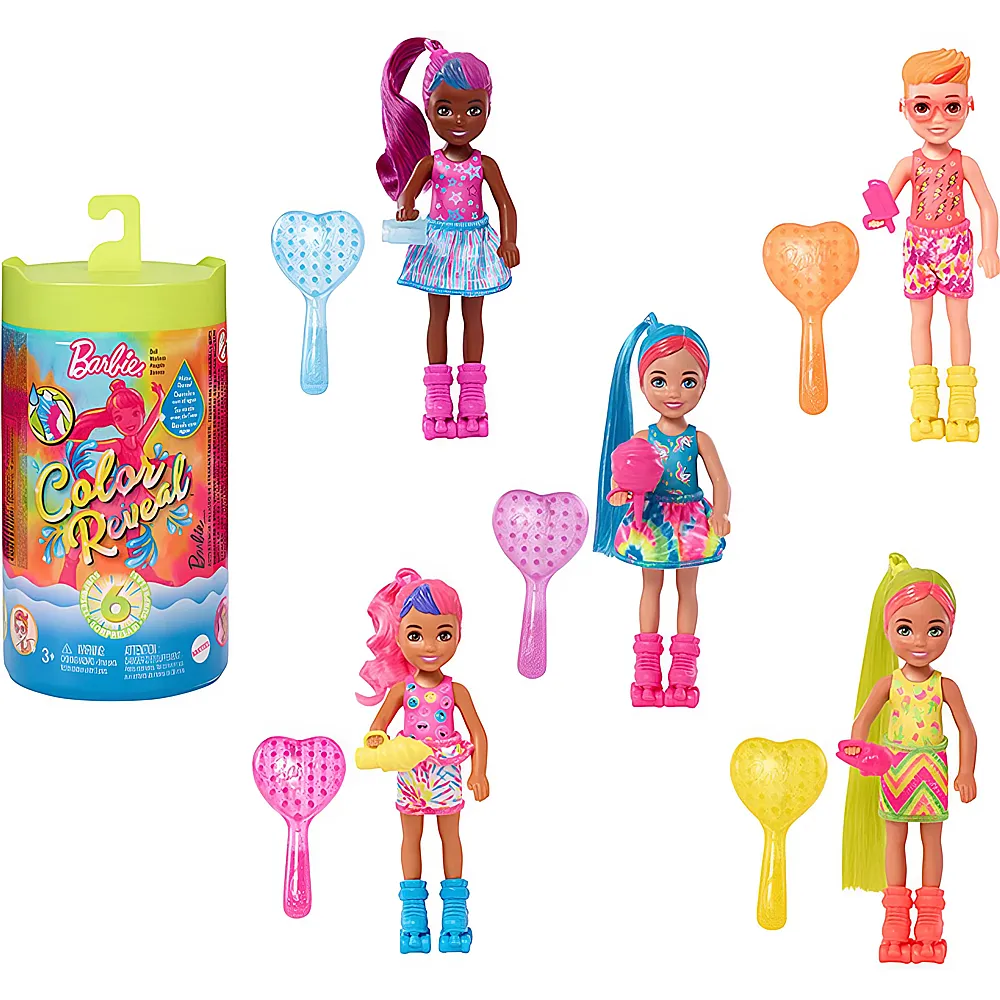 Barbie Color Reveal Chelsea Neon Tie-Dye Series