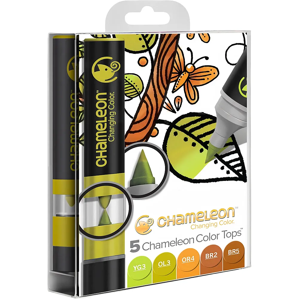 Chameleon 5-pen Tops Earth Tones Set