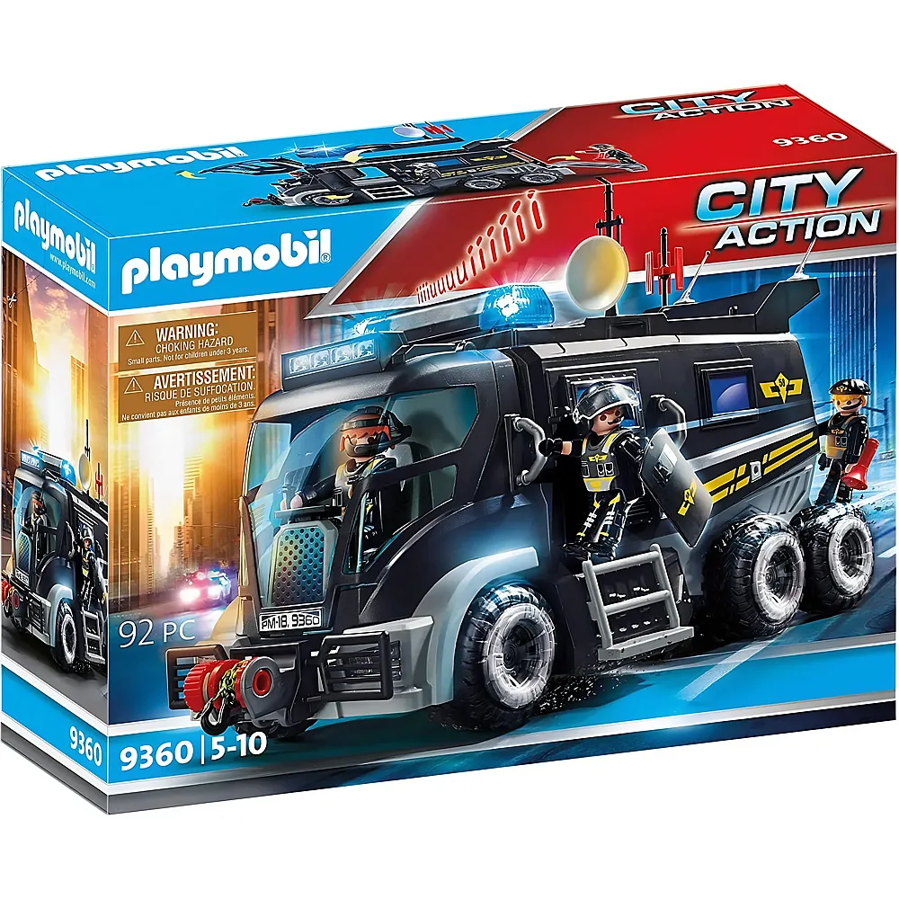 PLAYMOBIL City Action SEK-Truck mit Licht und Sound 9360